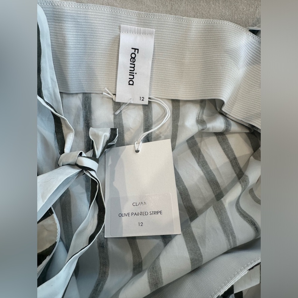 Striped Black and White Women's Dress - Picture 11 of 13